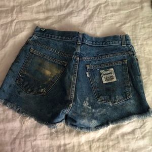 High Waisted Levi’s Denim Jean Shorts Vintage